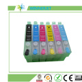 New !!!!! empty refill cartridge For Epson Stylus R270 R390 RX590 TX700W printers ink cartridge with ARC Chips